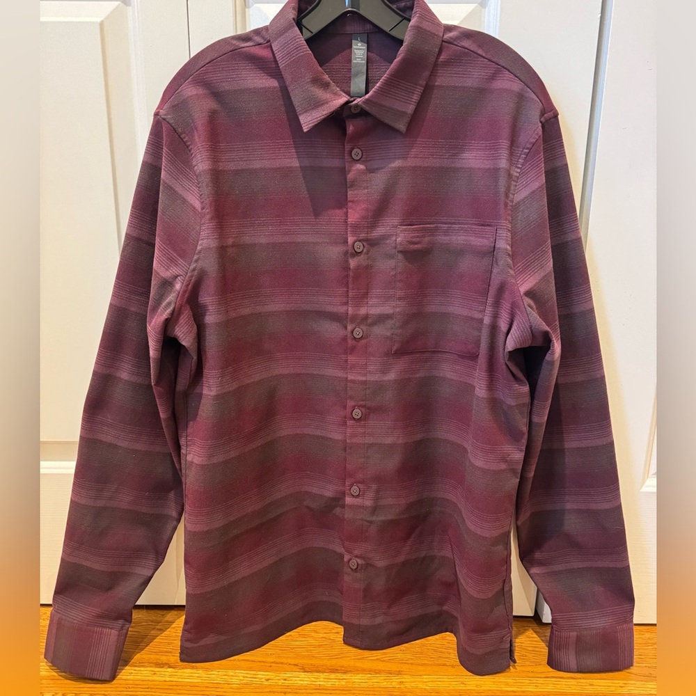 Lululemon Mens Softknit Flannel Overshirt | Large